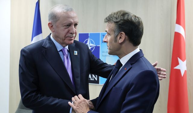 Macron'dan Cumhurbaşkanı Erdoğan paylaşımı!