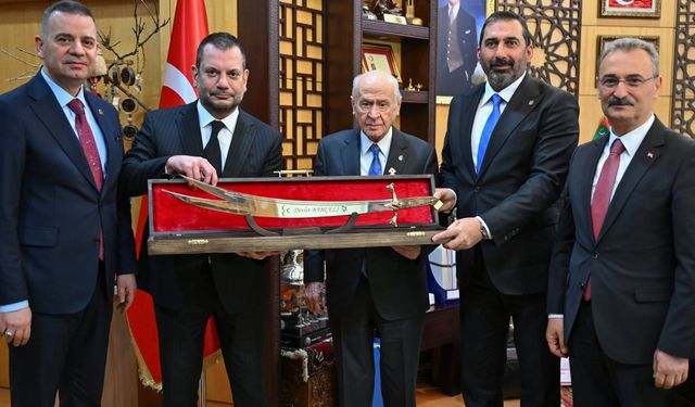 Trabzonspor Başkanı Doğan'dan MHP Lideri Bahçeli'ye ziyaret