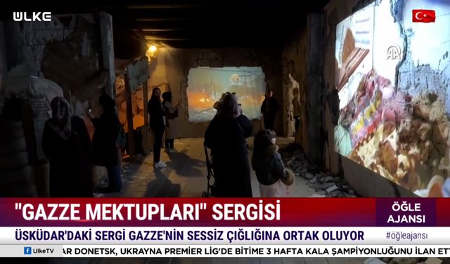 Gazze Mektupları Sergisi ziyaretçilerine kapılarını açtı
