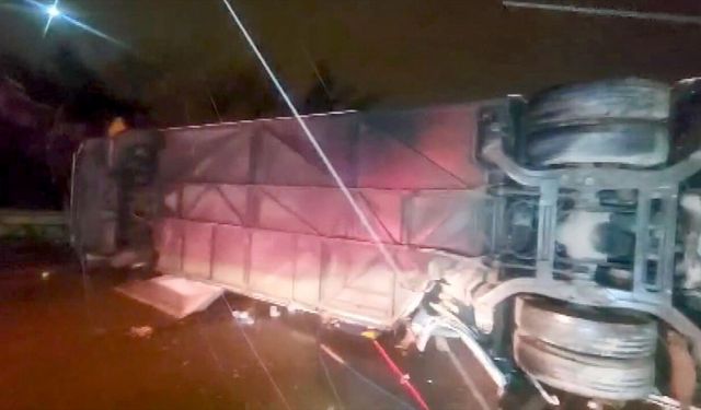 Balıkesir'de feci kaza! Yolcu otobüsü devrildi: Çok sayıda ölü ve yaralı
