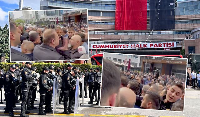 CHP Genel Merkezi'nde tekme tokatlı kavga!