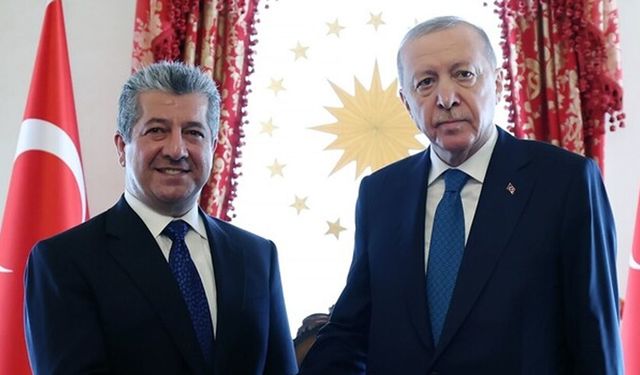Erdoğan, Mesrur Barzani'yi kabul etti!