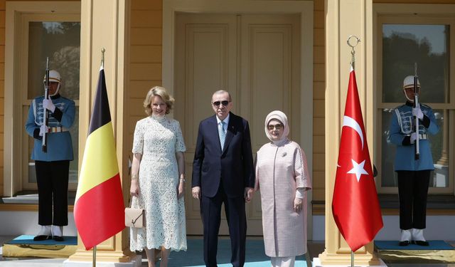 Erdoğan, Belçika Kraliçesi Mathilde ile görüştü