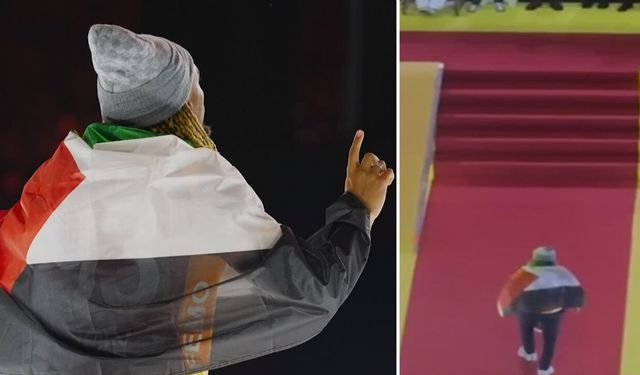 Sacha Boey'den anlamlı hareket! Sahneye Filistin bayrağı ile çıktı