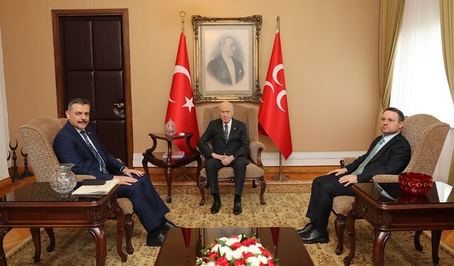 Akın Gürlek ve Mustafa Çiftçi'den Bahçeli'ye sürpriz ziyaret