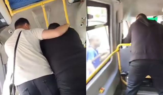 5 TL'lik eksik ödeme yüzünden minibüs karıştı!
