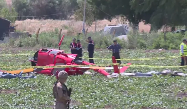 Ankara'da düşen helikopterden acı haber