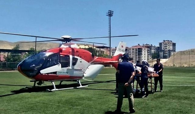 Öyle bir iş kazası yaşadı ki... Hava ambulansıyla sevk edildi