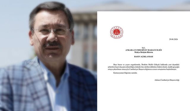 Melih Gökçek hakkında soruşturma! Başsavcılıktan ilk açıklama