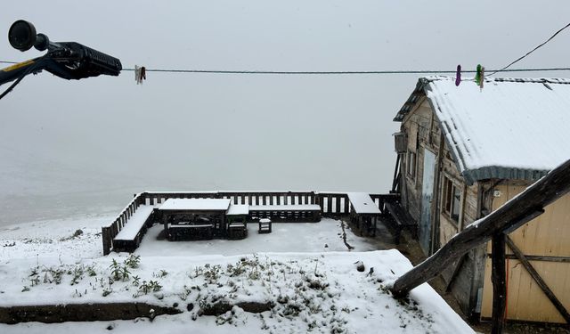Rize'de kış erken başladı Kaçkarlar'a ilk kar yağdı