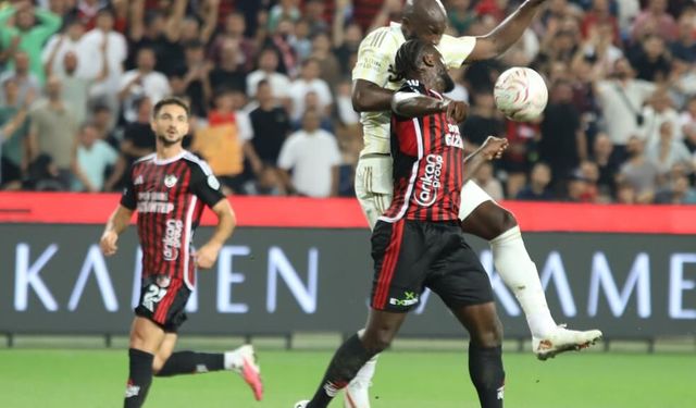 Fenerbahçe Gaziantep deplasmanında puan kaybetti! Süper Lig 5. Hafta Puan Durumu