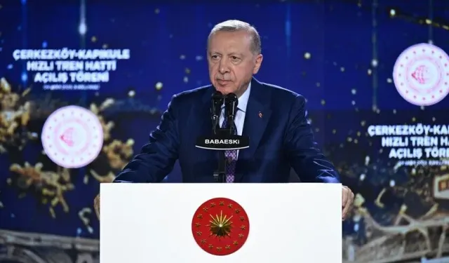 4 saatten 1,5 saate inecek! Çerkezköy-Kapıkule Hattı'nda açılış töreni yapıldı