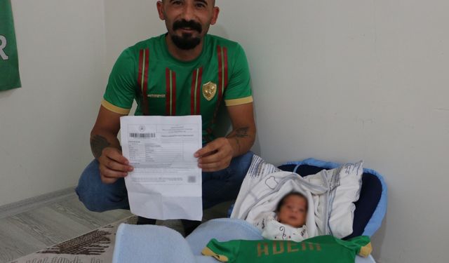 Amedspor sevgisi sınırları aştı! Bebeğinin ismi şaşırttı