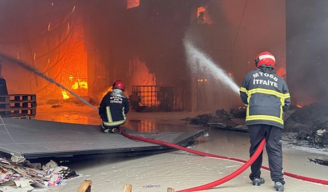 Mersin’de tütün fabrikasında yangın çıktı!