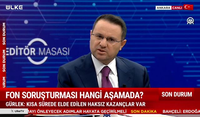 Bakan Gürlek'ten canlı yayında fon açıklaması: 85 kişi tutuklandı