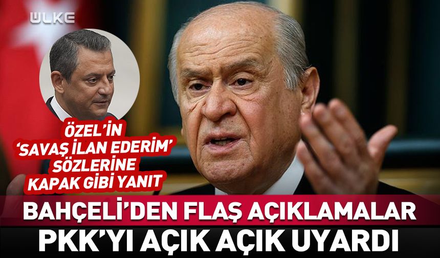 Devlet Bahçeli'den son dakika "PKK" açıklaması