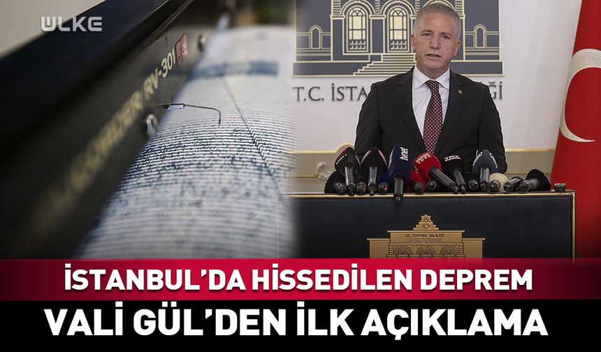 SON DAKİKA! İstanbul'da hissedilen deprem...