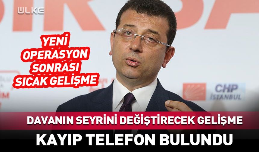 Davanın seyrini değiştirecek son dakika gelişmesi! Ekrem İmamoğlu...