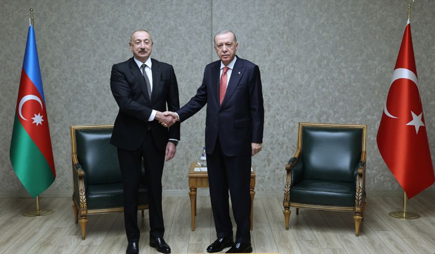 Cumhurbaşkanı Erdoğan Aliyev ile bir araya geldi