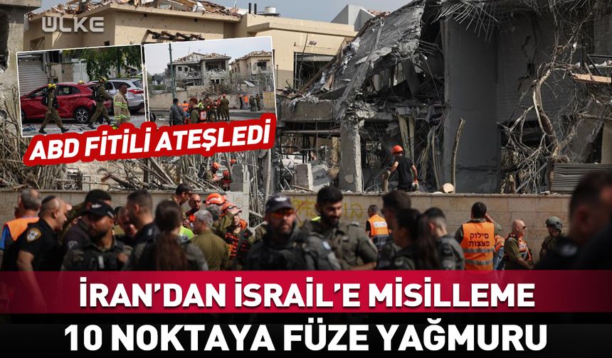 İran ABD saldırısı sonrası İsrail’e füze yağdırdı