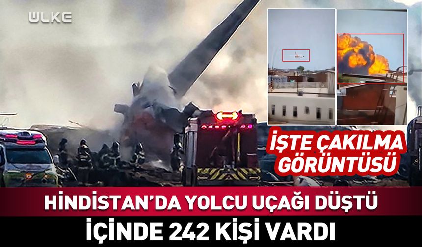 Hindistan'da yolcu uçağı düştü