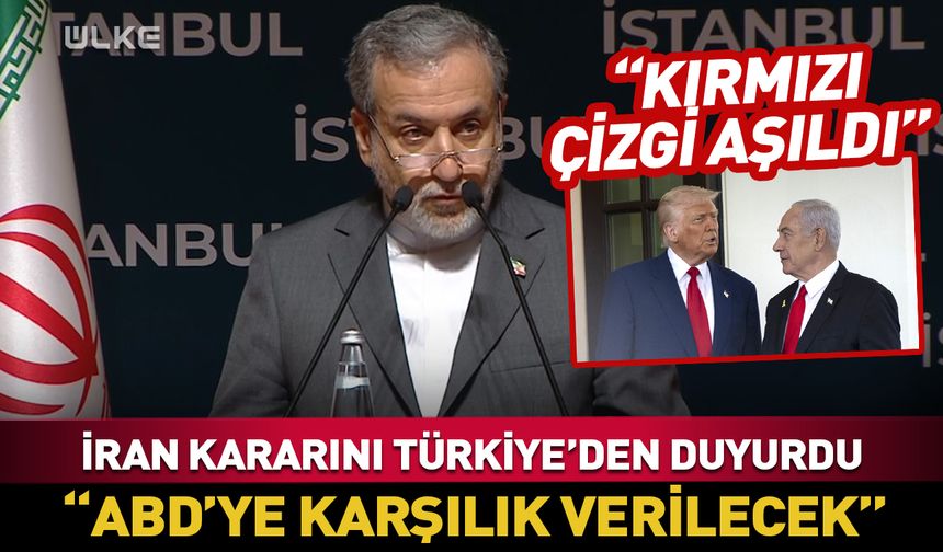 İran ABD'ye yanıtını Türkiye'den verdi