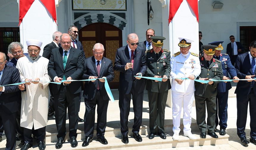 Erdoğan Milli Savunma Üniversitesi Camii’nin açılışını yaptı