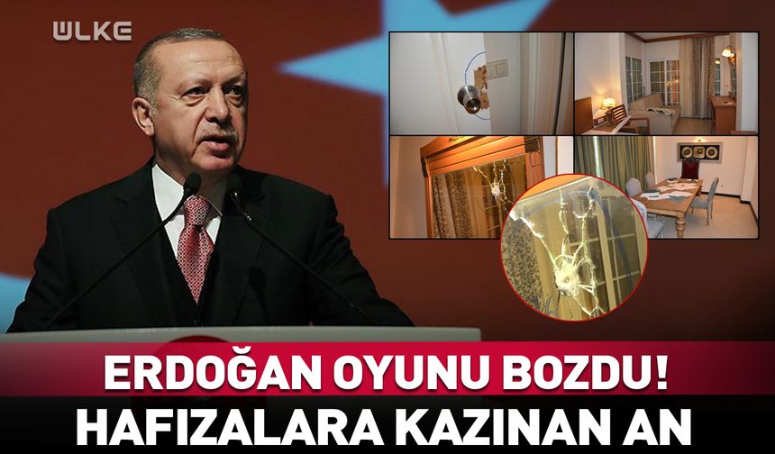 Cumhurbaşkanı Erdoğan oyunu bozdu! Hafızalara kazınan an