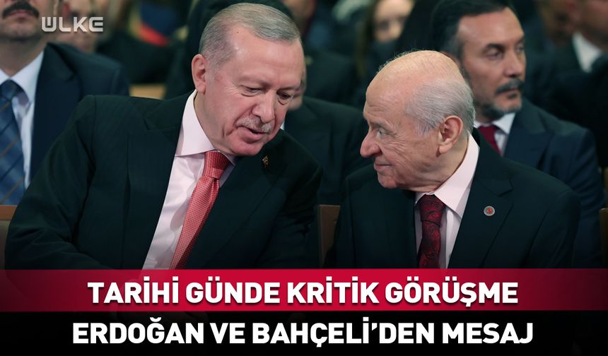 Erdoğan ve Bahçeli'den PKK'nın silah bırakmasına ilk tepki