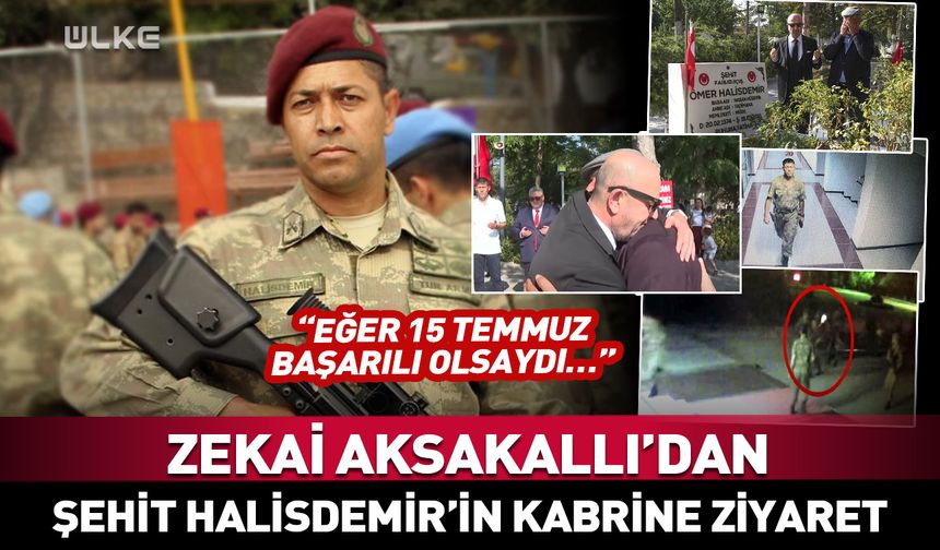 Zekai Aksakallı'dan şehit Ömer Halisdemir'in mezarına ziyaret