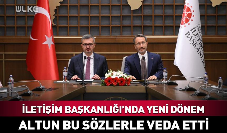 Fahrettin Altun İletişim Başkanlığı görevini Burhanettin Duran’a devretti