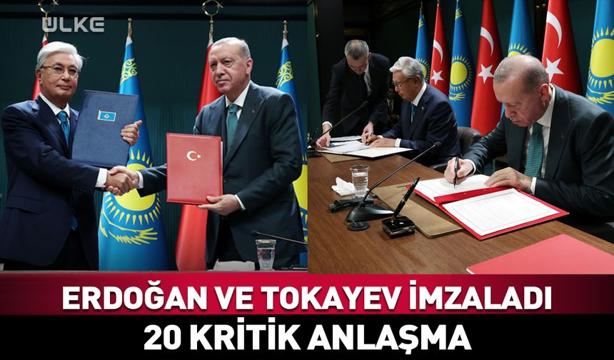 Türkiye ile Kazakistan arasında 20 anlaşma