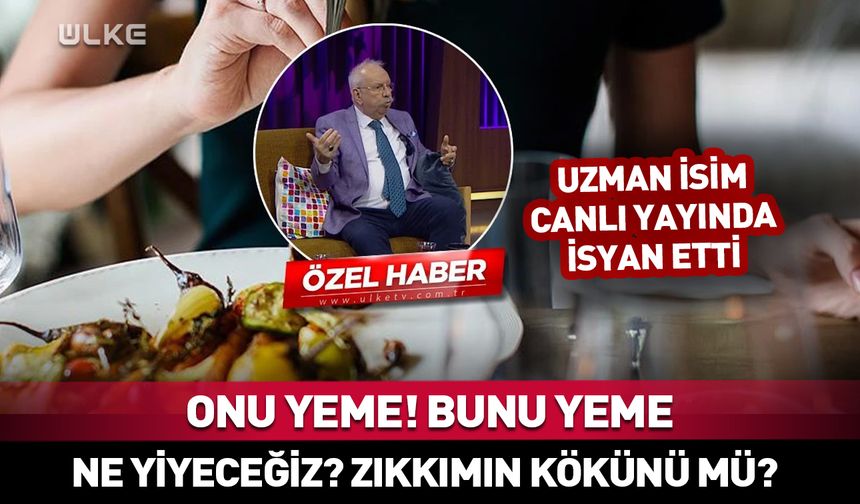 Canlı yayında dikkat çeken çıkış! "Ne yiyeceğiz? Zıkkımın kökünü mü?"