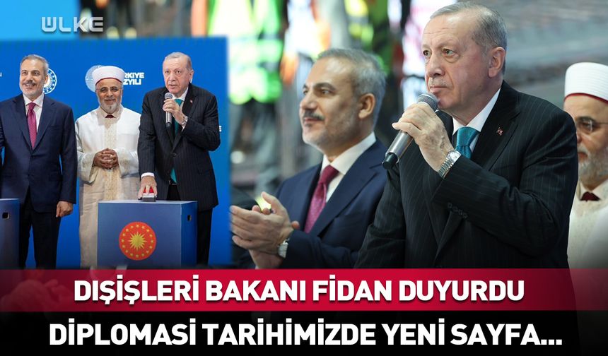 "Diplomasi tarihimizde yeni bir sayfa açacak bu eser..."