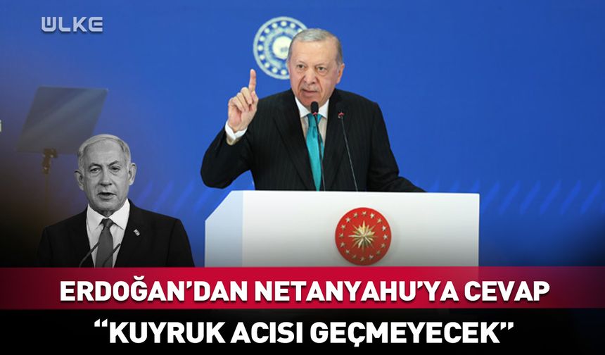 Cumhurbaşkanı Erdoğan'dan Netanyahu'ya cevap! "Kuyruk acısı geçmeyecek"