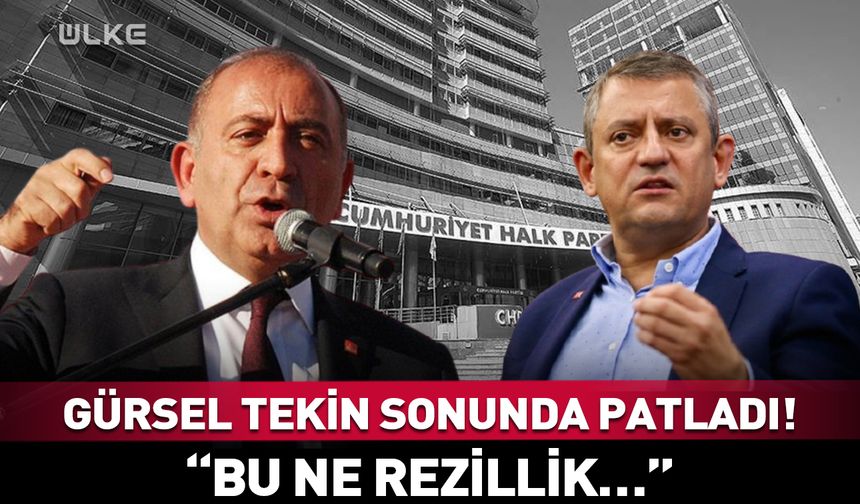 Gürsel Tekin sonunda patladı! “Bu ne rezillik…”