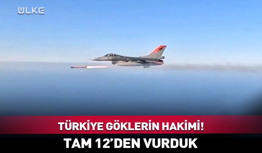 BOZDOĞAN ve GÖKDOĞAN füzeleri 12'den vurdu
