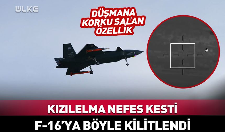 Bayraktar KIZILELMA nefes kesti! F-16'ya kilitlendi...