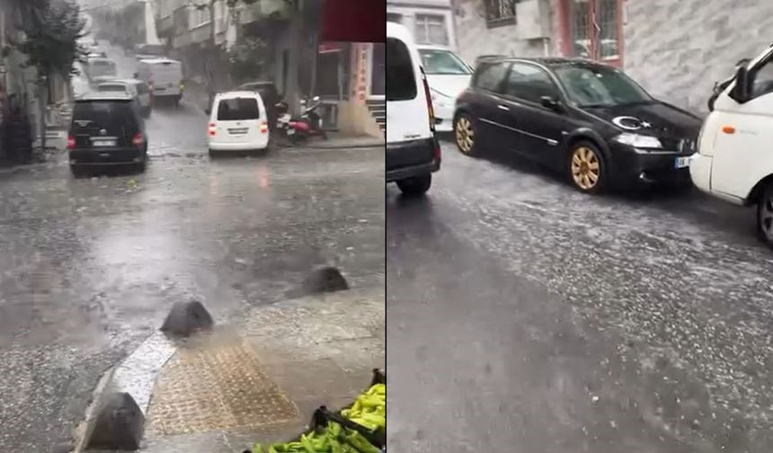 İstanbul'u dolu vurdu
