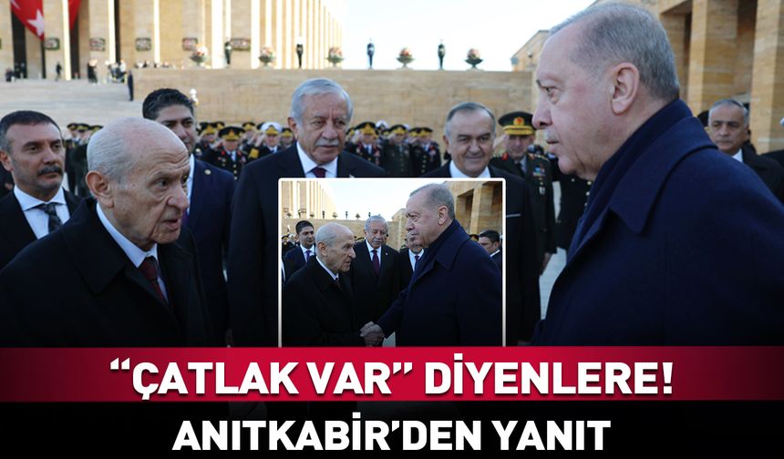 “Çatlak var" diyenlere fotoğraflı yanıt