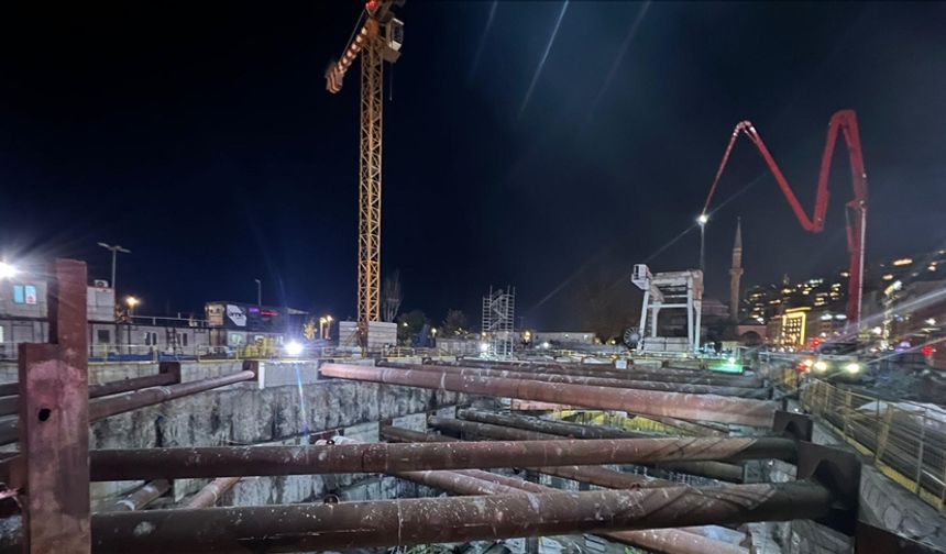 Beşiktaş Kabaştaş'ta metro inşaatı çöktü