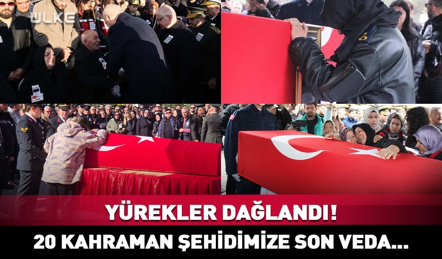 20 kahraman şehidimize son veda...