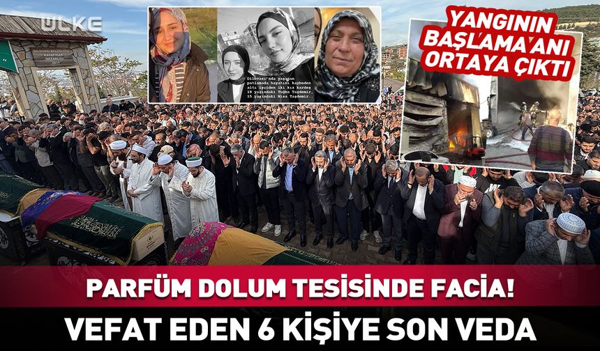 Yangında hayatını kaybeden 6 kişiye son veda