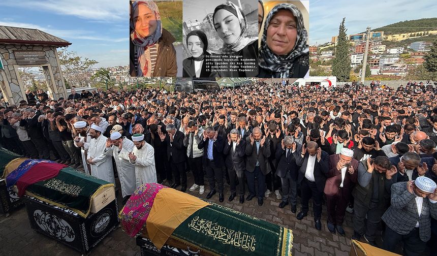 Kocaeli'deki yangında vefat eden 6 kişi son yolculuklarına uğurlandı