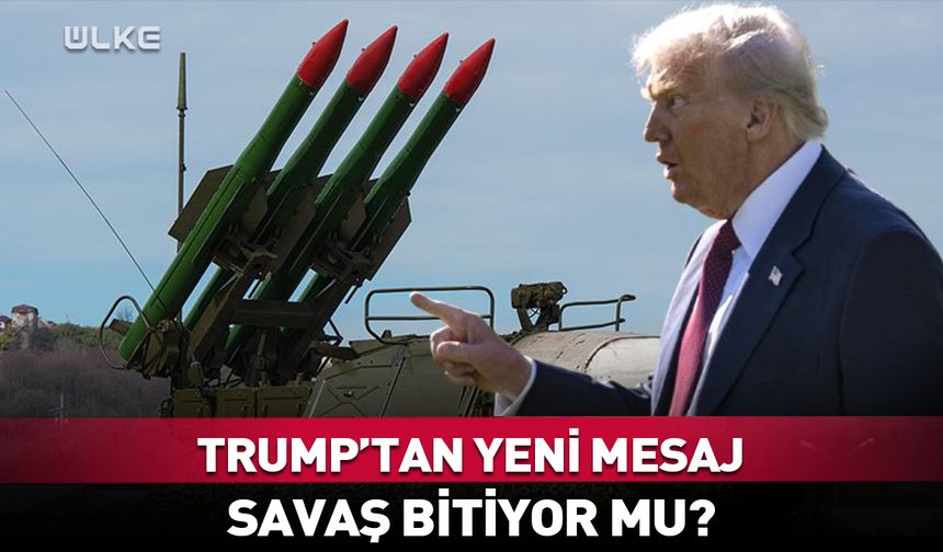 Trump'tan mesaj! Yıllardır süren savaş bitiyor mu?