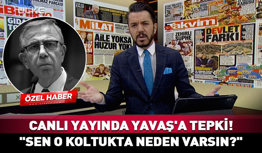 Canlı yayında Mansur Yavaş'a çok sert tepki! "Sen o koltukta neden varsın?"