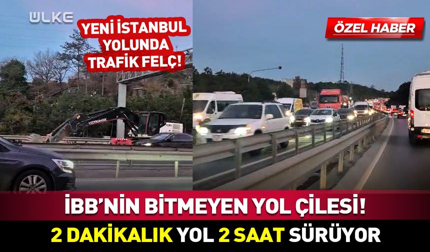 Vatandaş İBB'ye isyan etti! 2 dakikalık yol 2 saat sürüyor