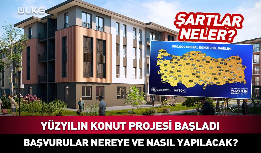 TOKİ 500 bin konut başvuruları başladı!