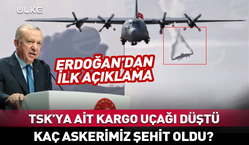 TSK'ya ait askeri kargo uçağı Gürcistan'da düştü