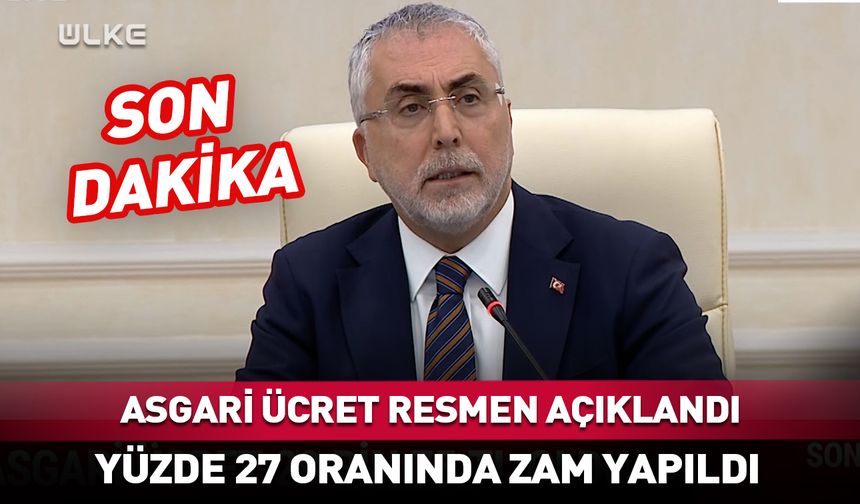 2026 yılı için geçerli olacak asgari ücret belli oldu!